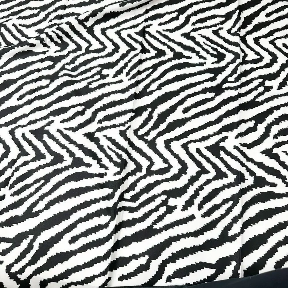 2/$30 NEW White Black Zebra Printed Silky Fashion Scarf
